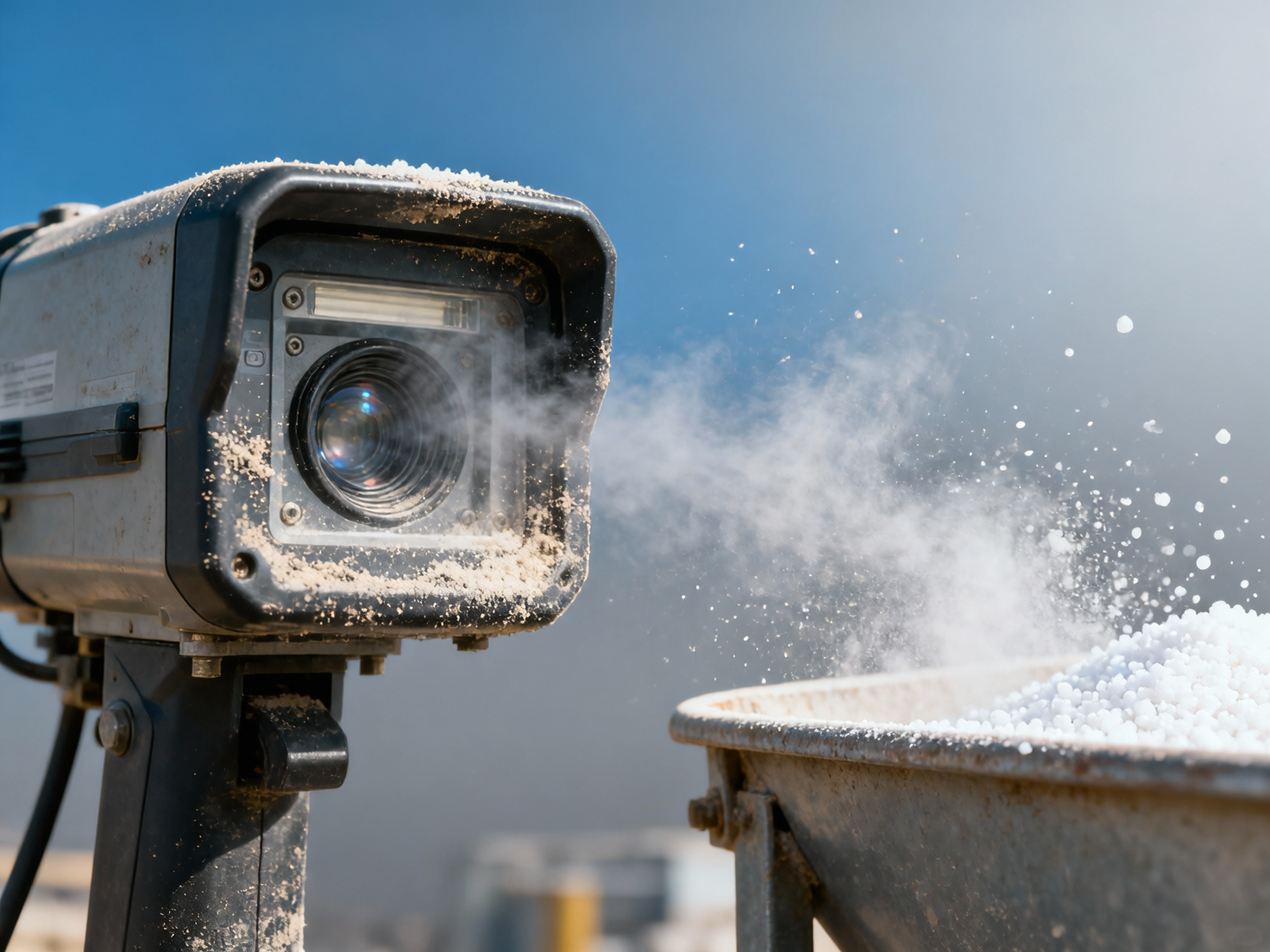 Barcode scanners used for feed lot tracking degrade faster when exposed to urea-based dust