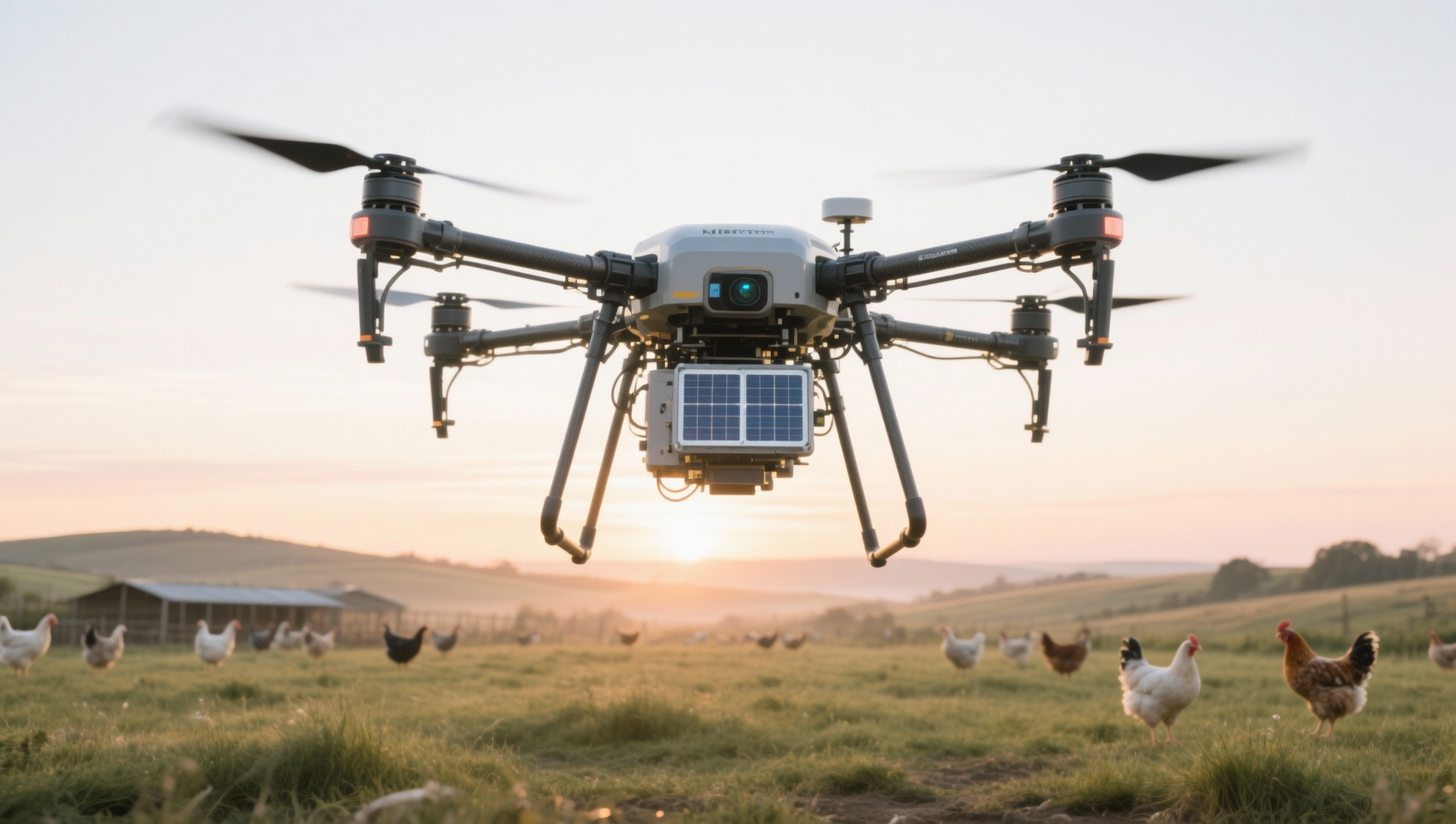 Agri-Drones Mapping Poultry Range Land — Accurate in Daylight, Useless at Dawn