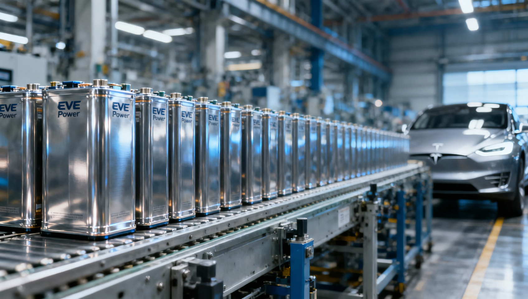 EVE Power Officially Becomes Tesla's Fifth Global Battery Supplier