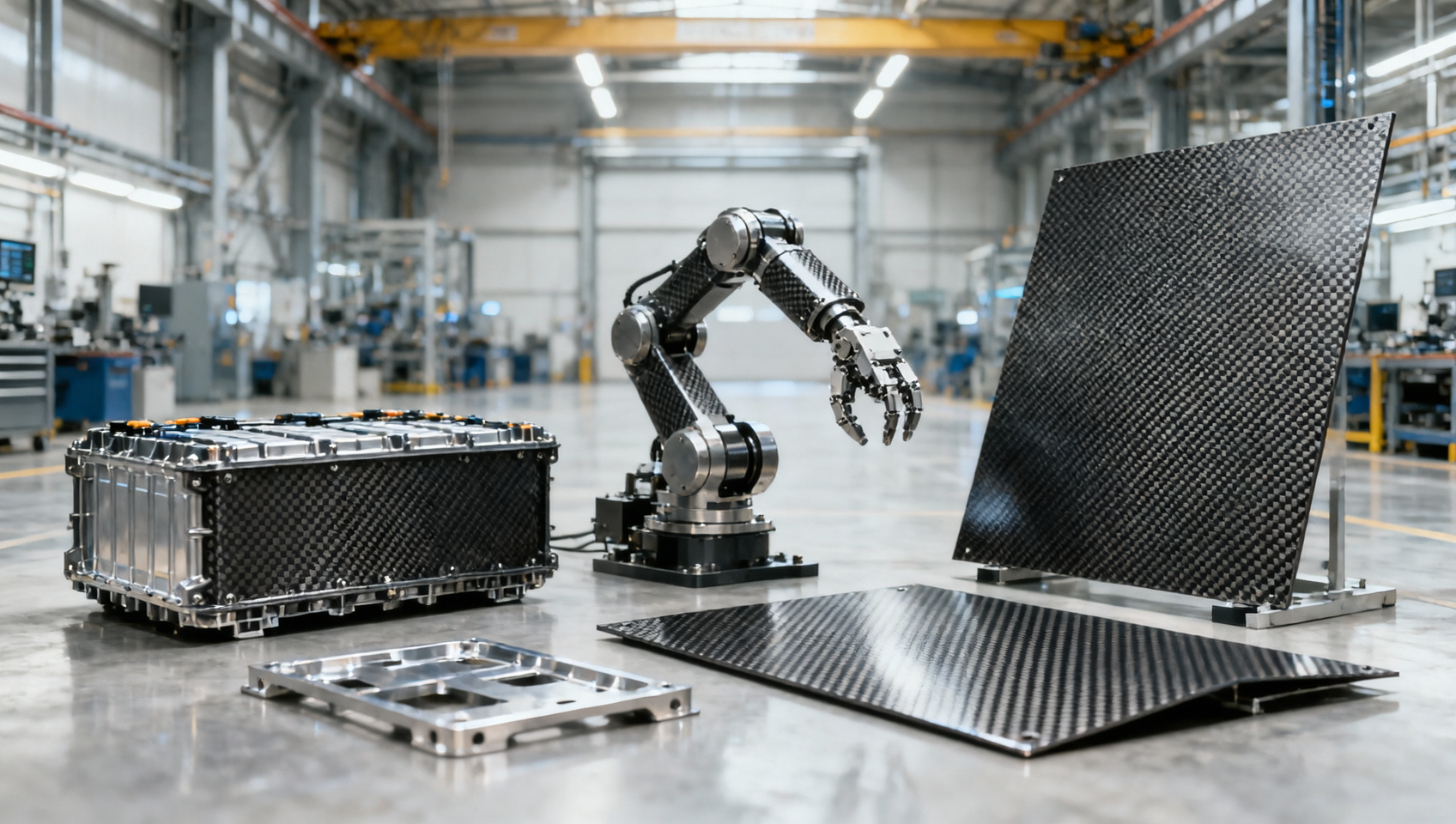 Carbon fiber composites replacing metal in lighter designs