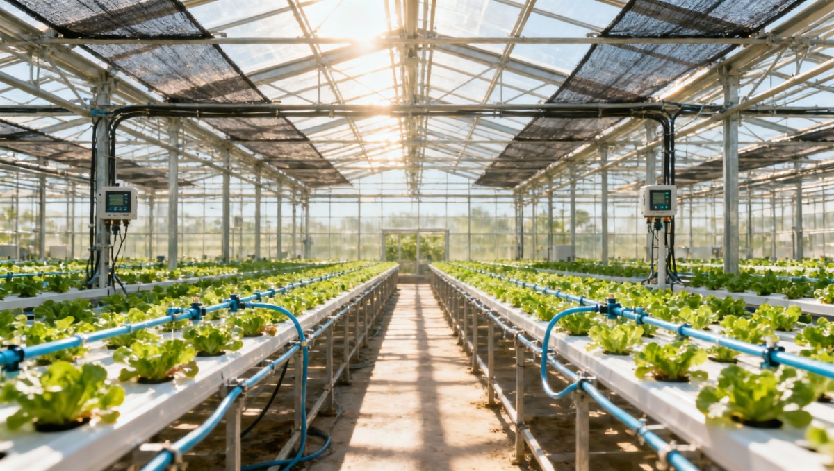 Commercial greenhouses that hold stable yields in heat