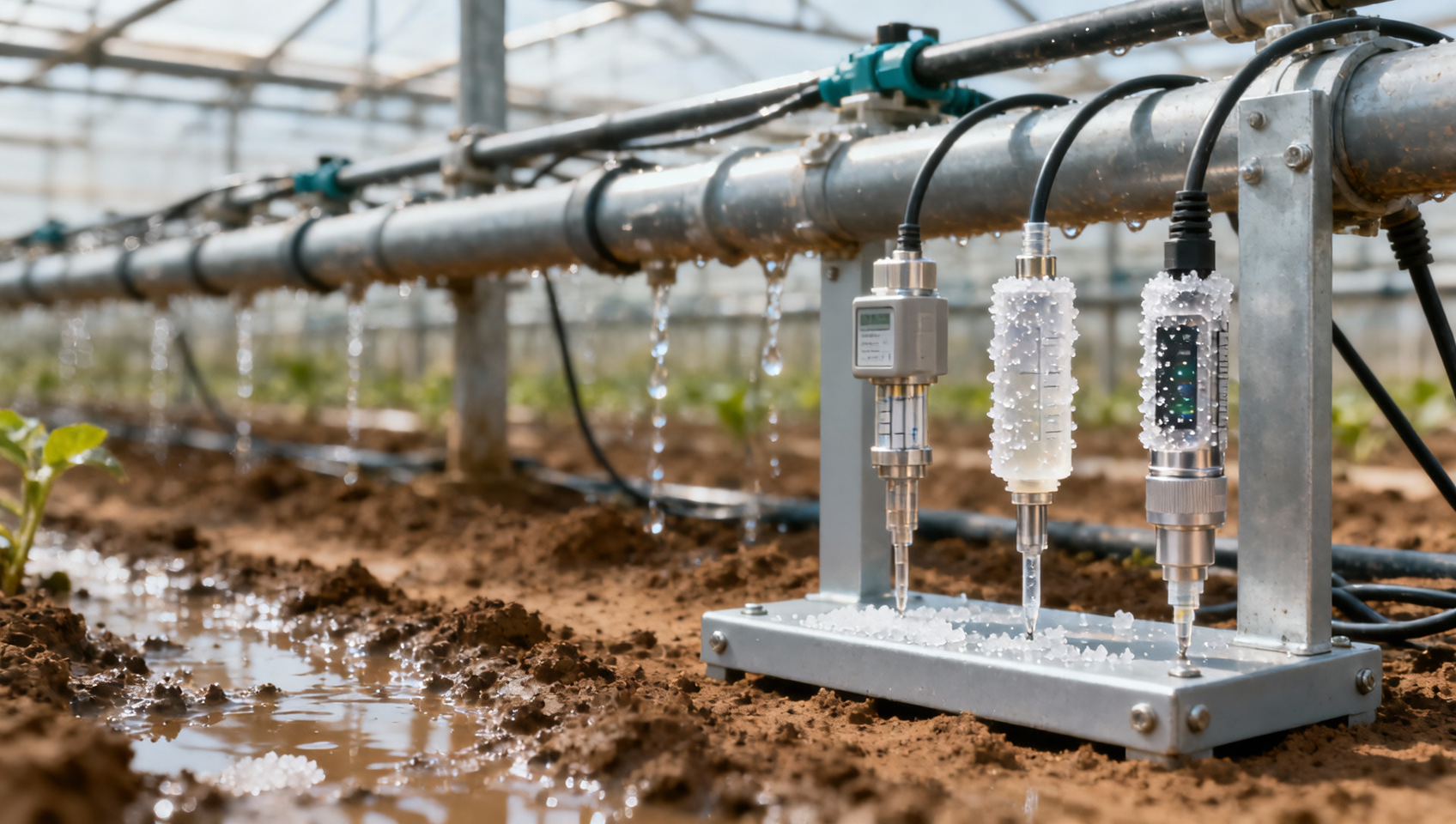 Agri sensors in saline soils: How conductivity drift skews nitrogen readings over time
