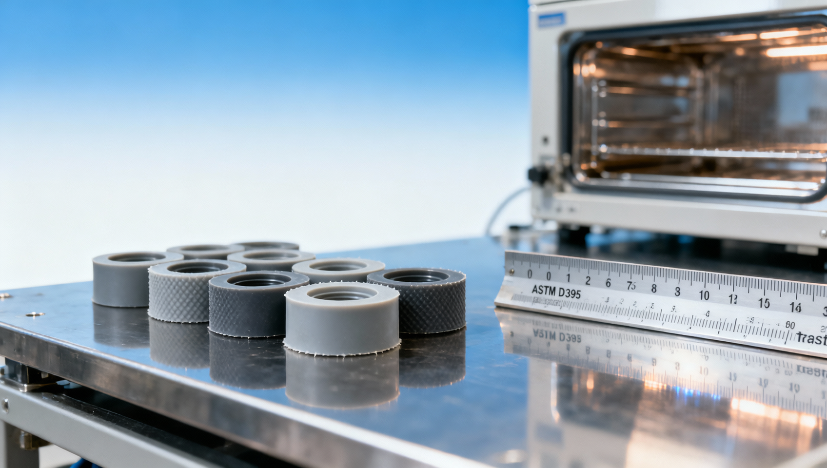 Silicone rubber: What compression set values indicate suitability for long-term gasket applications?