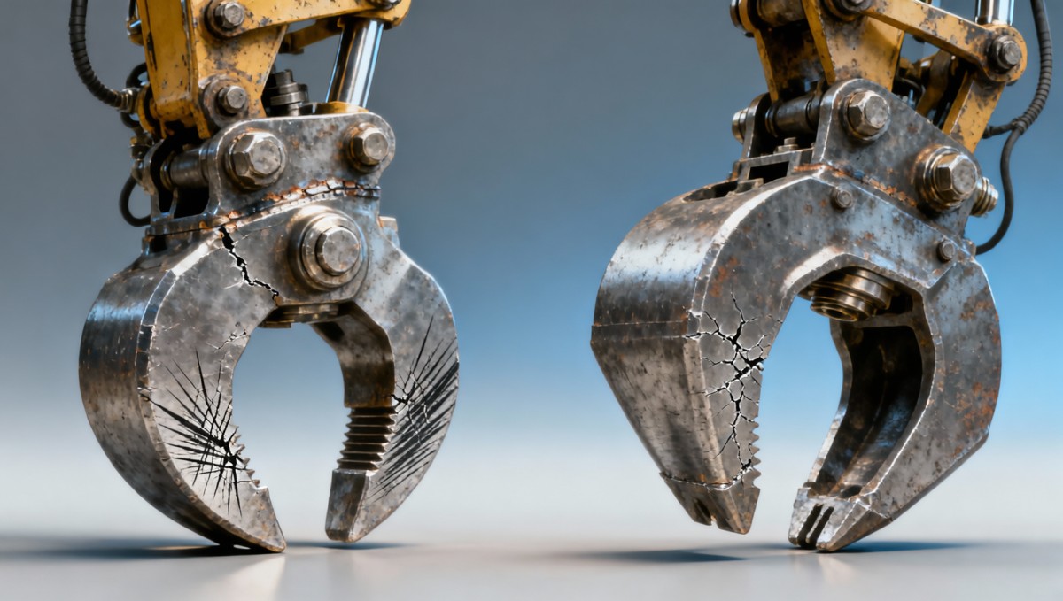 Excavator attachments: Quick-coupler fatigue life — what wear patterns signal imminent failure?