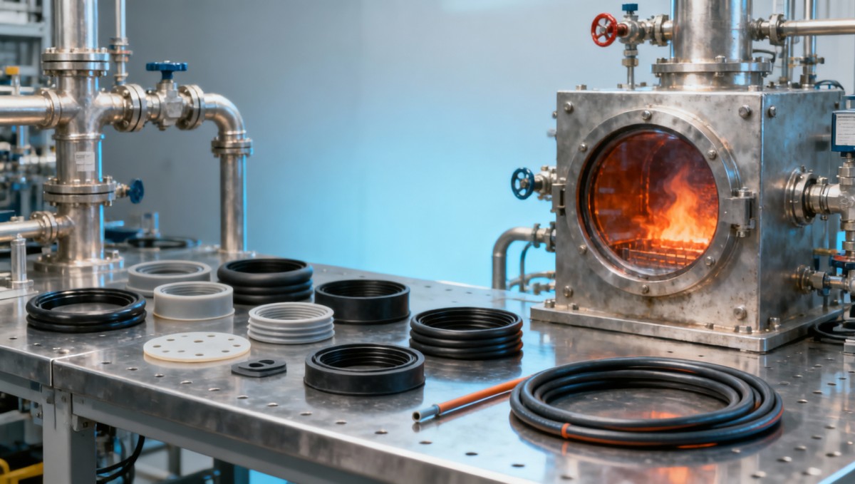 Silicone rubber grades that fail under repeated heat cycles