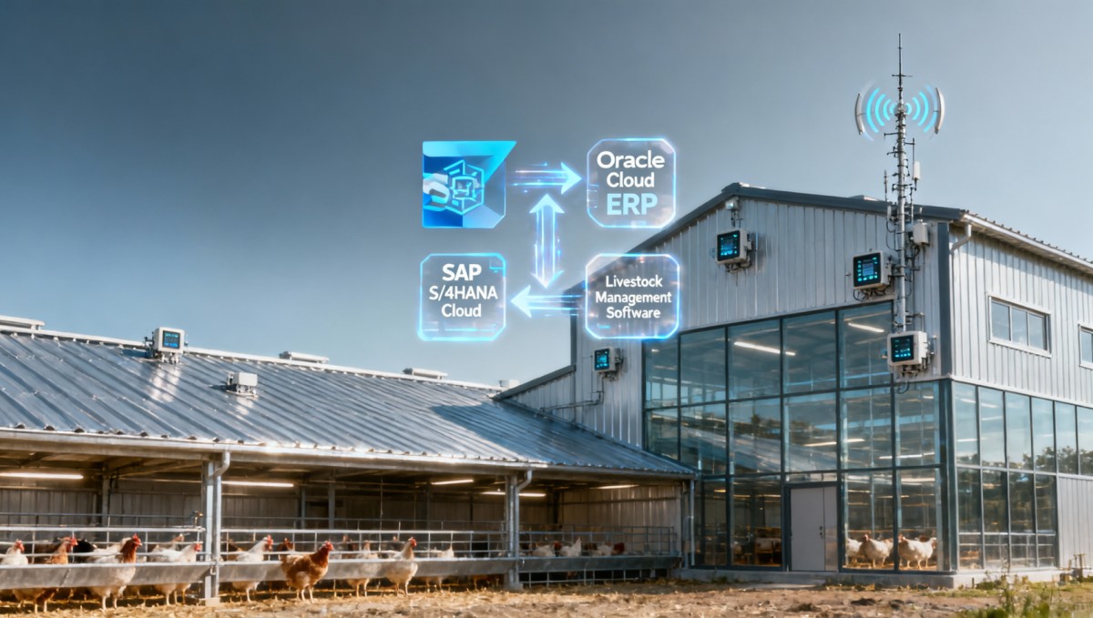 Can livestock management software integrate with existing farm ERP without custom coding?