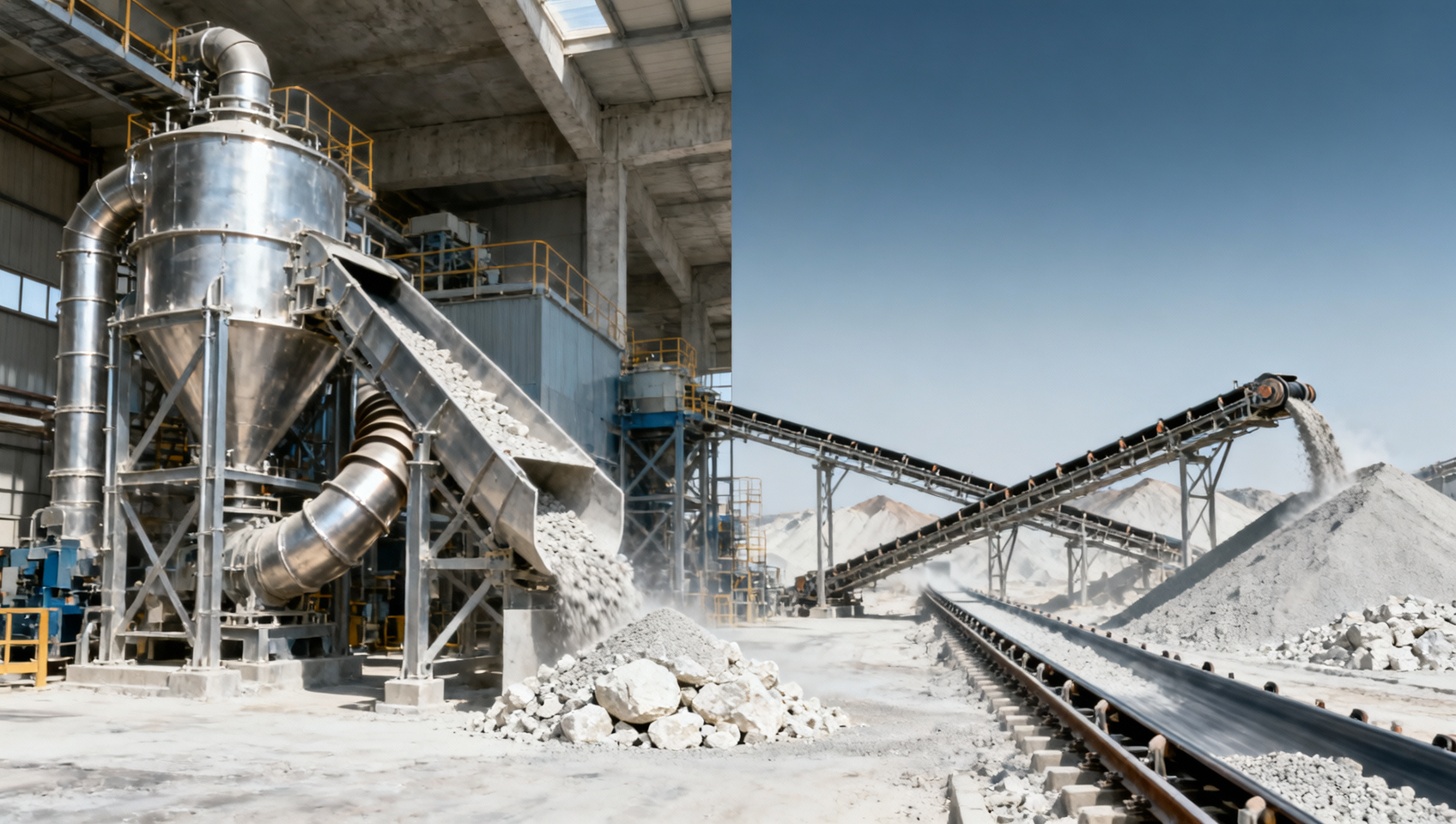 Cement industry machinery bottlenecks often start in material flow