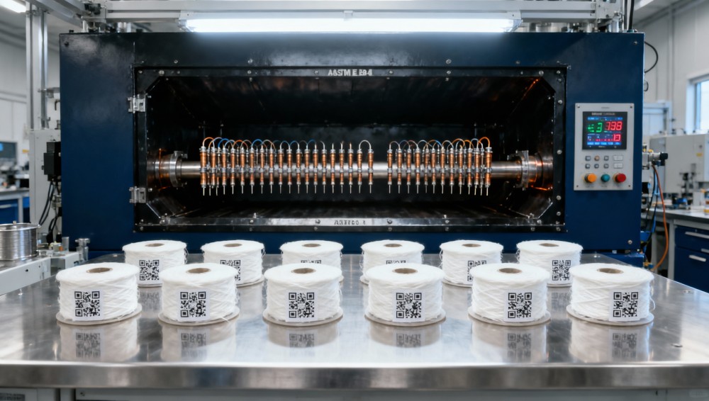 How bulk synthetic yarns suppliers verify flame spread index across 10,000+ meter batches — lab report transparency checklist
