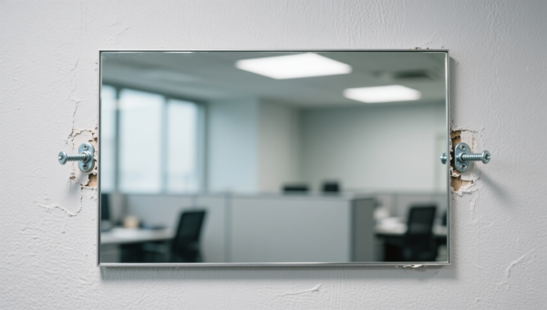 Wall mirrors installed with standard drywall anchors—why vibration fatigue starts earlier than expected