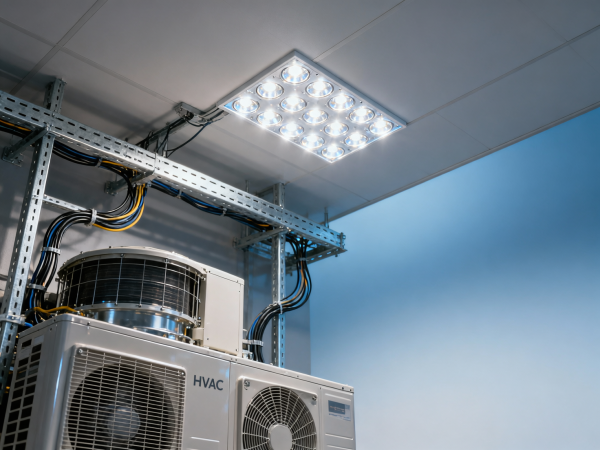 Commercial LED lighting flickering only when paired with certain HVAC systems—power quality gaps go undetected