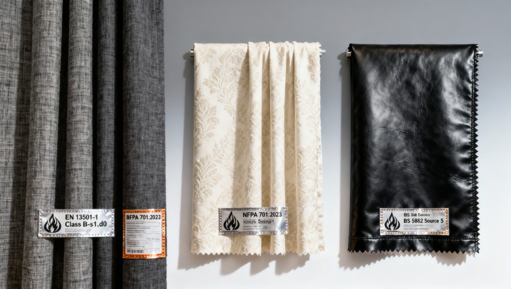 Decor procurement of flame-retardant fabrics: certified vs self-declared compliance