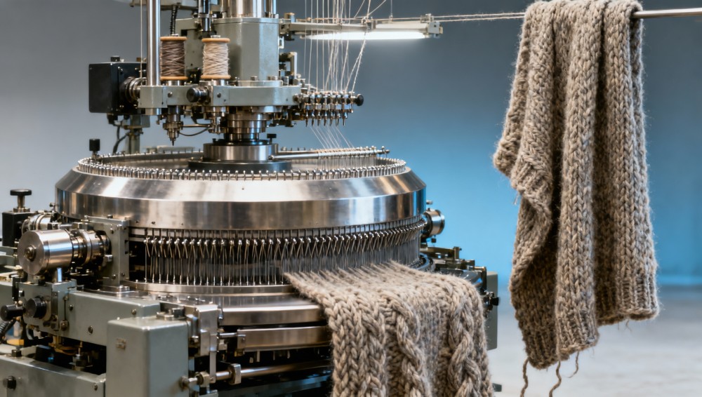 Chunky knit blanket wholesale: Why ‘hand-knit look’ machines still need 3+ operator shifts