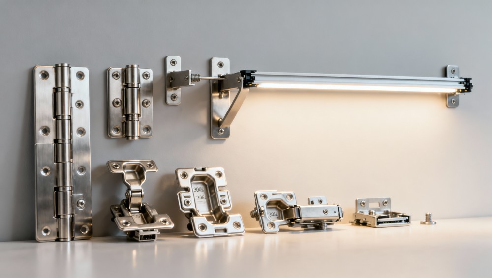 Industrial fasteners labeled 