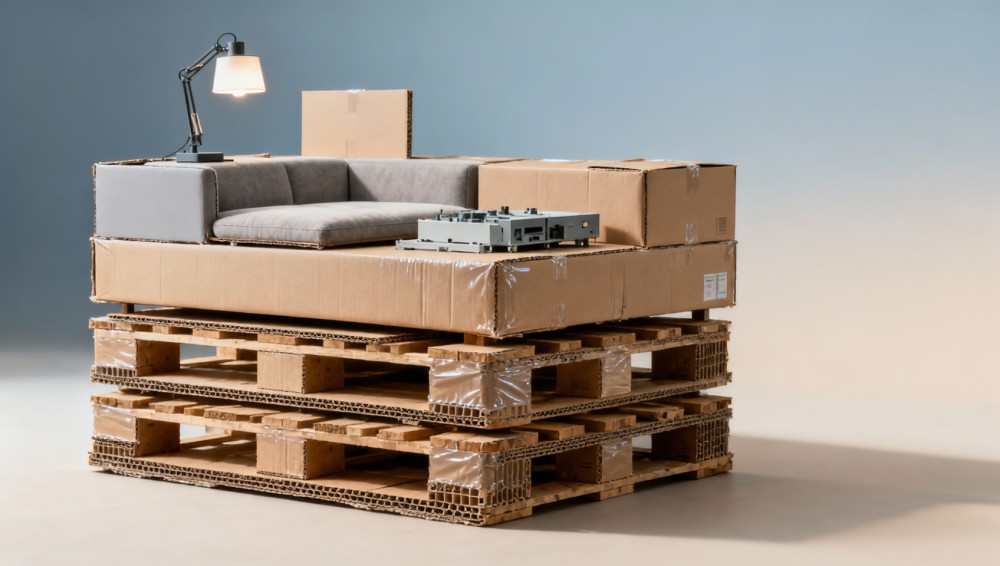 Industrial packaging that survives double-stack pallets — and customs delays