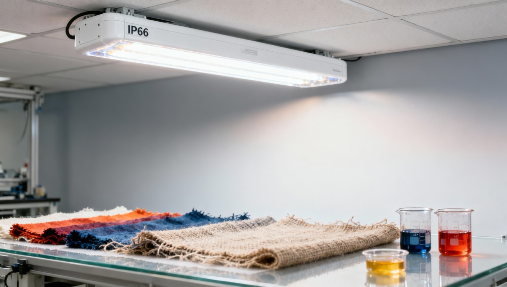 Lighting systems with IP66 rating — but still suitable for indoor textile labs