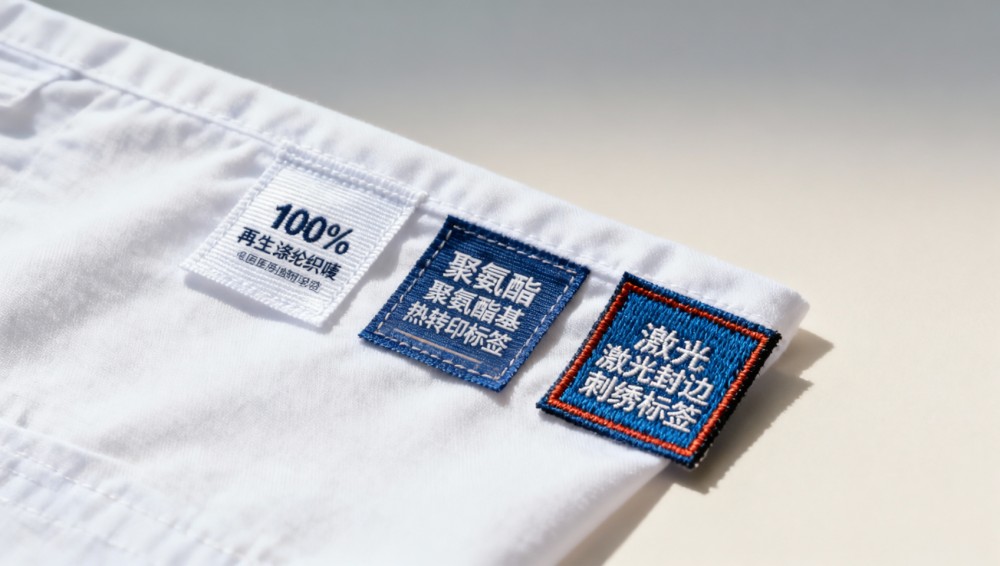 Custom clothing labels that hold up after 50 industrial washes