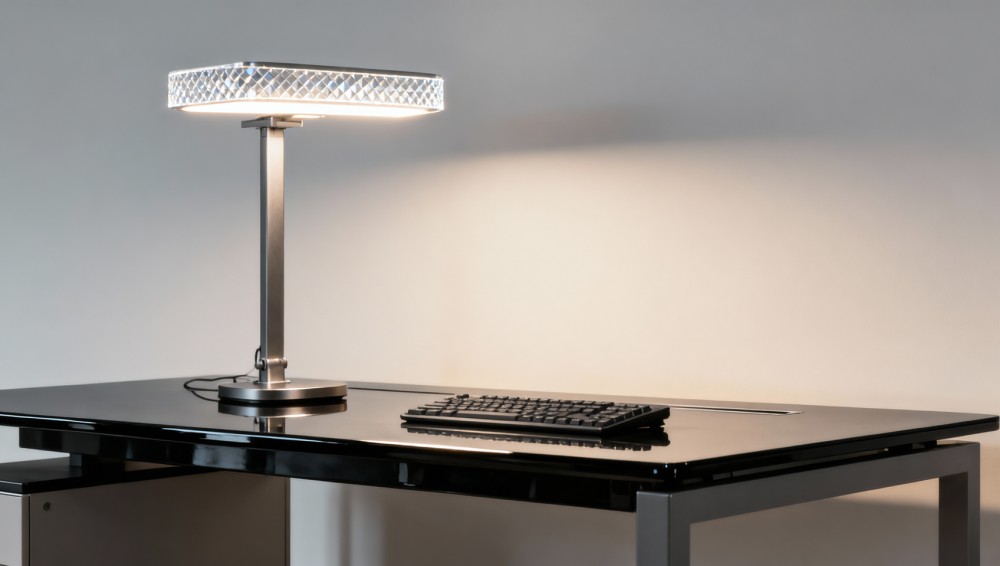 Office lighting that cuts glare without dimming task visibility