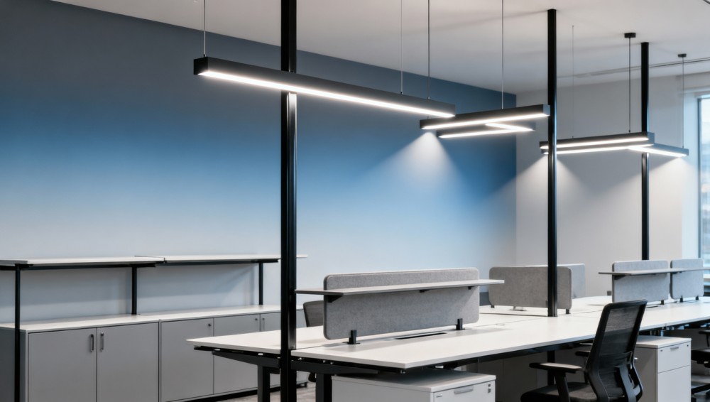 Lighting systems for open-plan offices: uniformity vs. energy use trade-offs