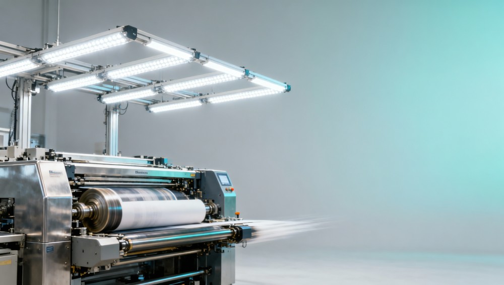 Energy efficient lighting that won’t flicker under variable-speed printing presses