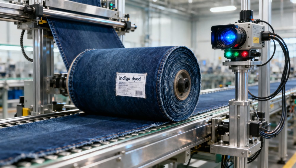 Packaging automation lines misreading denim fabric roll labels—how OCR fails on indigo-dyed tags