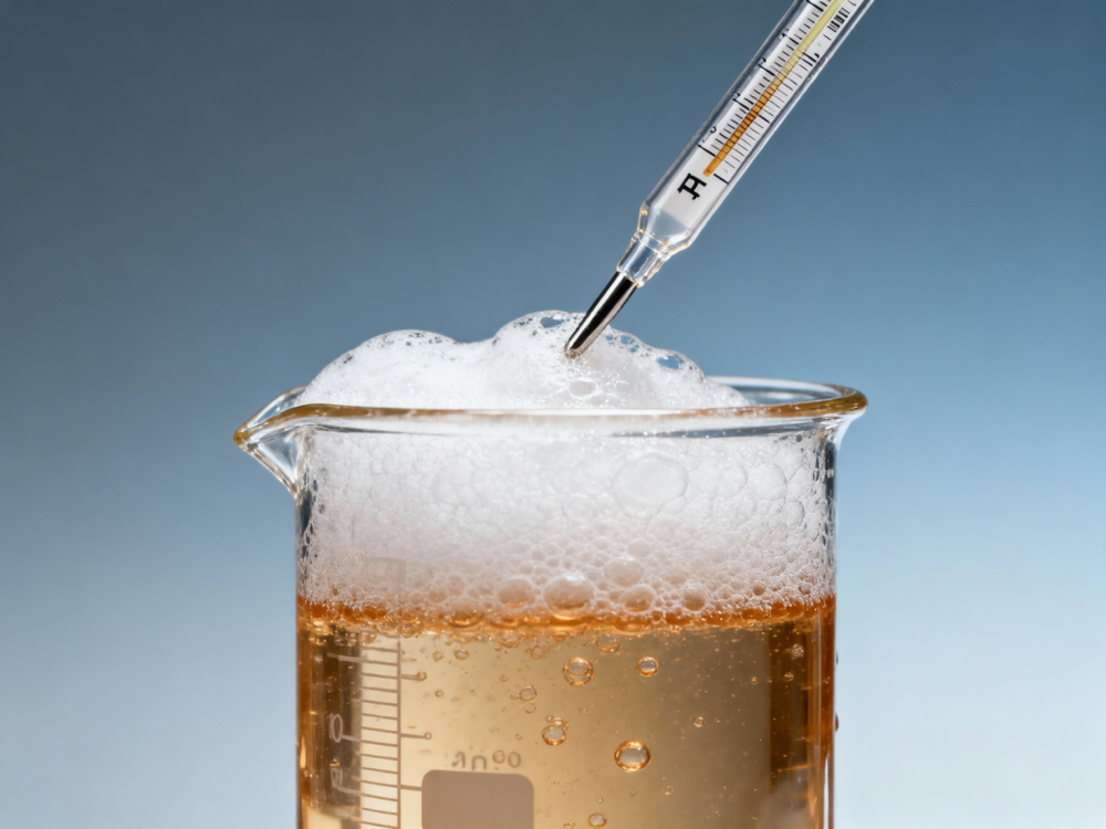 Private label pet shampoo foaming inconsistency tied to preservative-pH interaction