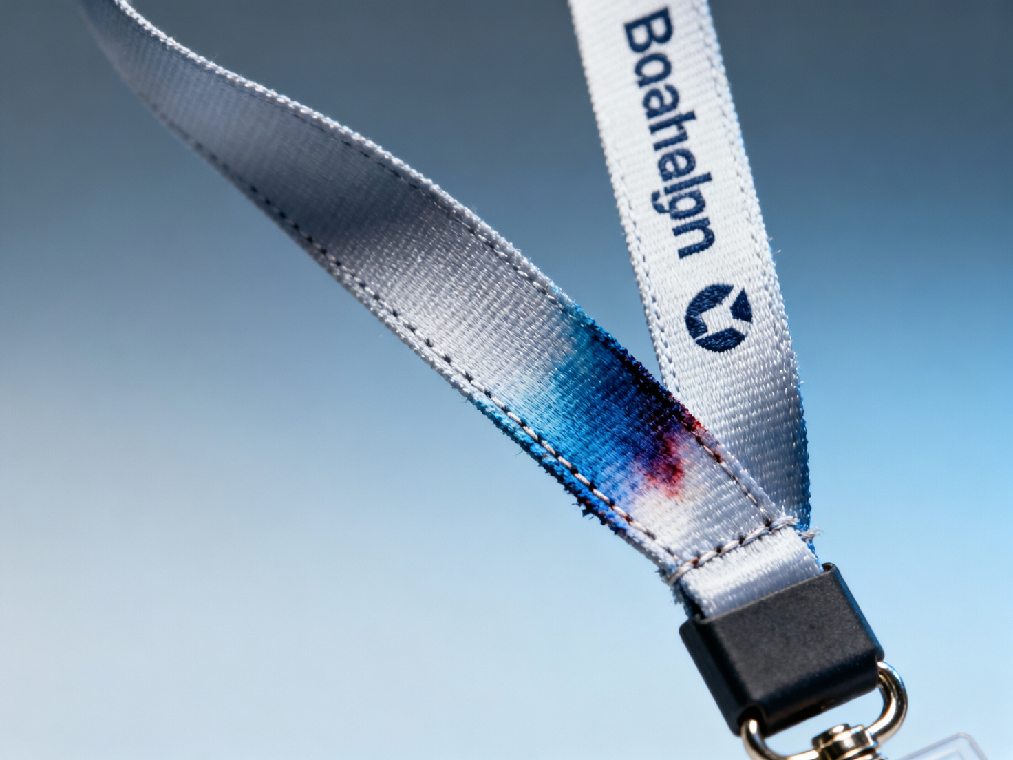 Custom promotional lanyards fade faster than expected under UV exposure—especially near logo seams where dye migration accelerates
