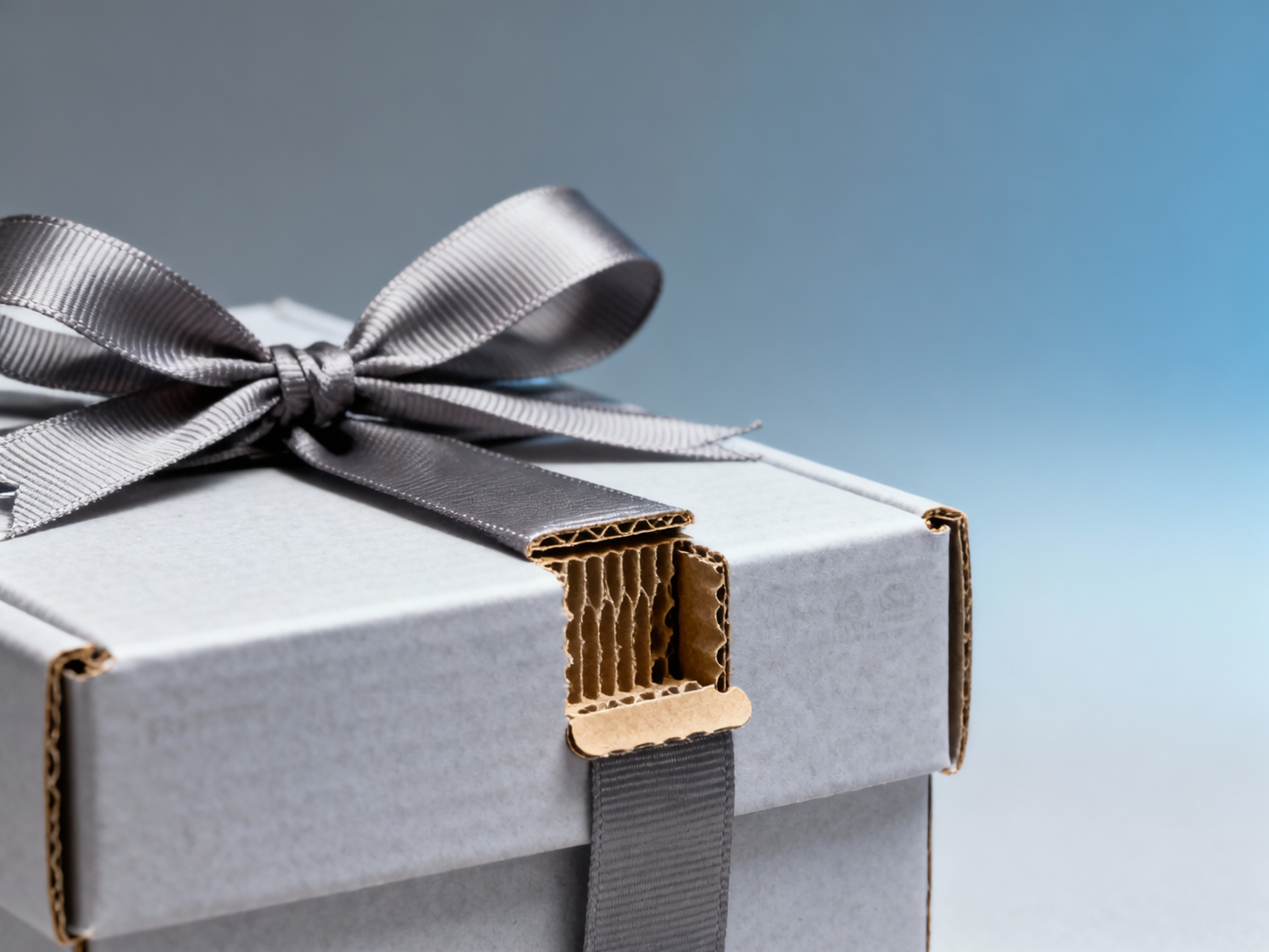 Custom gift boxes with ribbon that loosen during standard shipping vibration tests