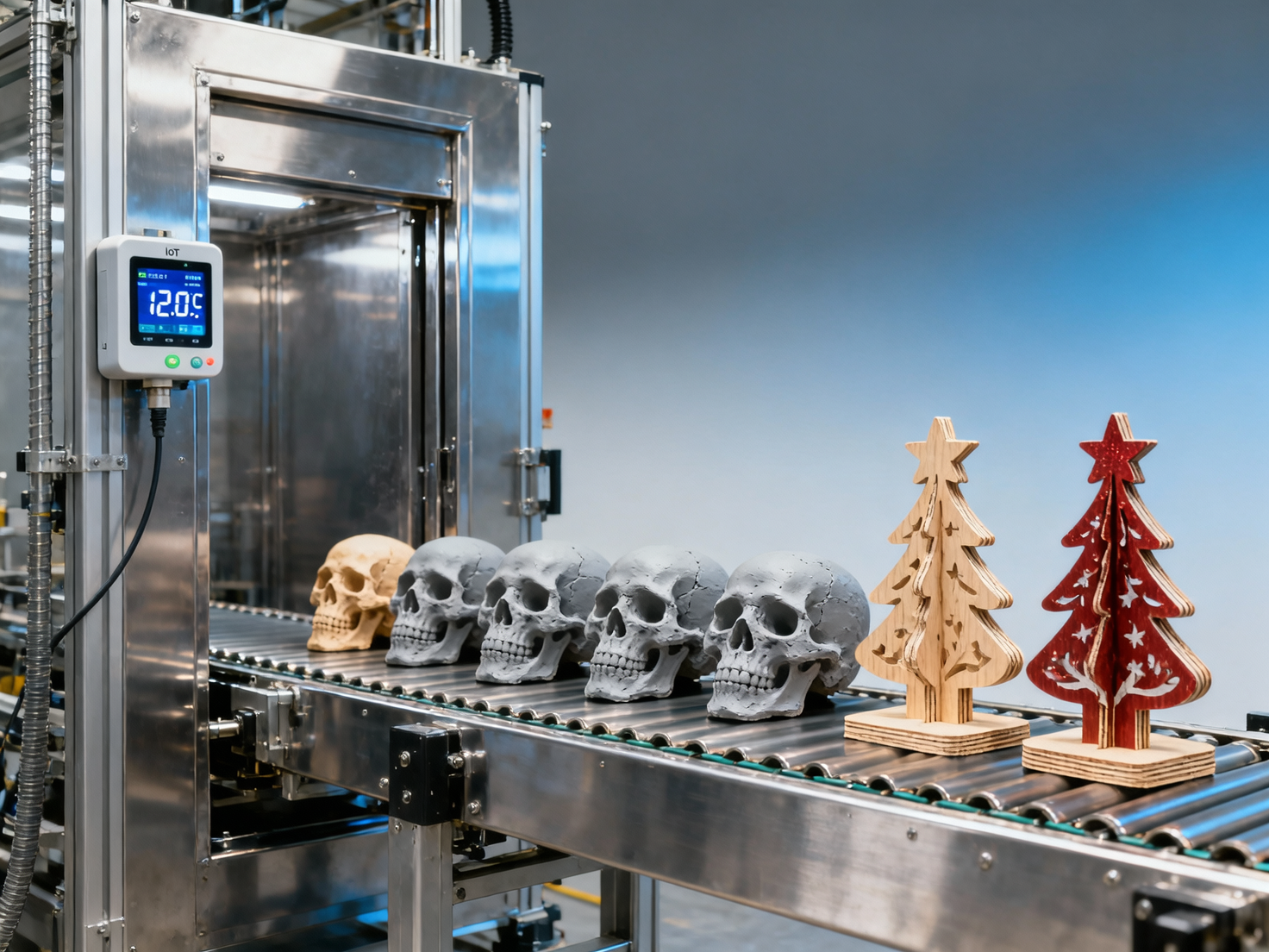 Halloween props manufacturer batches where paint adhesion fails below 12°C