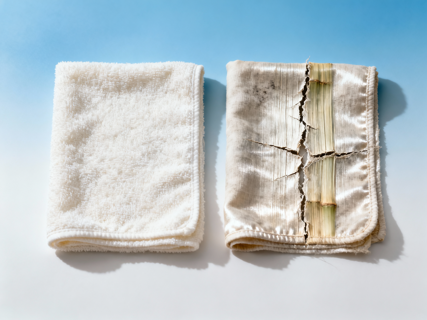 Why bamboo baby washcloths crack after three months—and what fiber blend actually holds up