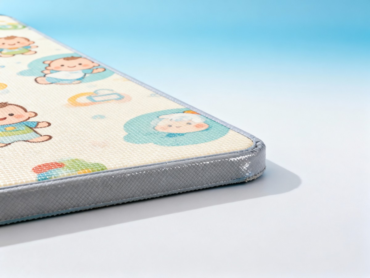 Baby gym playmats using printed non-slip backing peel under UV exposure—why TPU lamination beats ink-only solutions