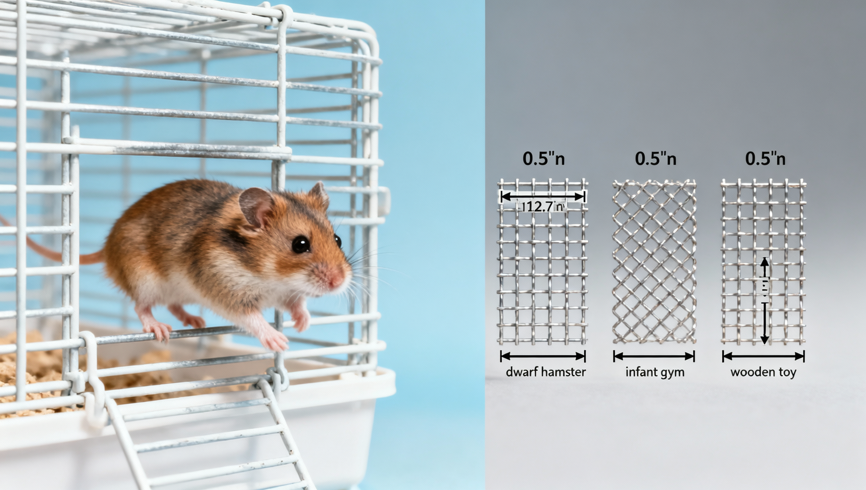 Hamster cage OEM: Wire spacing myths that lead to escape or injury risks