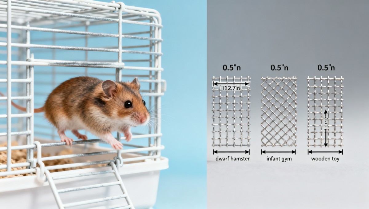 Hamster cage OEM: Wire spacing myths that lead to escape or injury risks