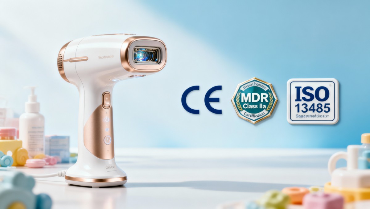 IPL hair removal device OEM certifications — not all CE marks cover medical-grade claims