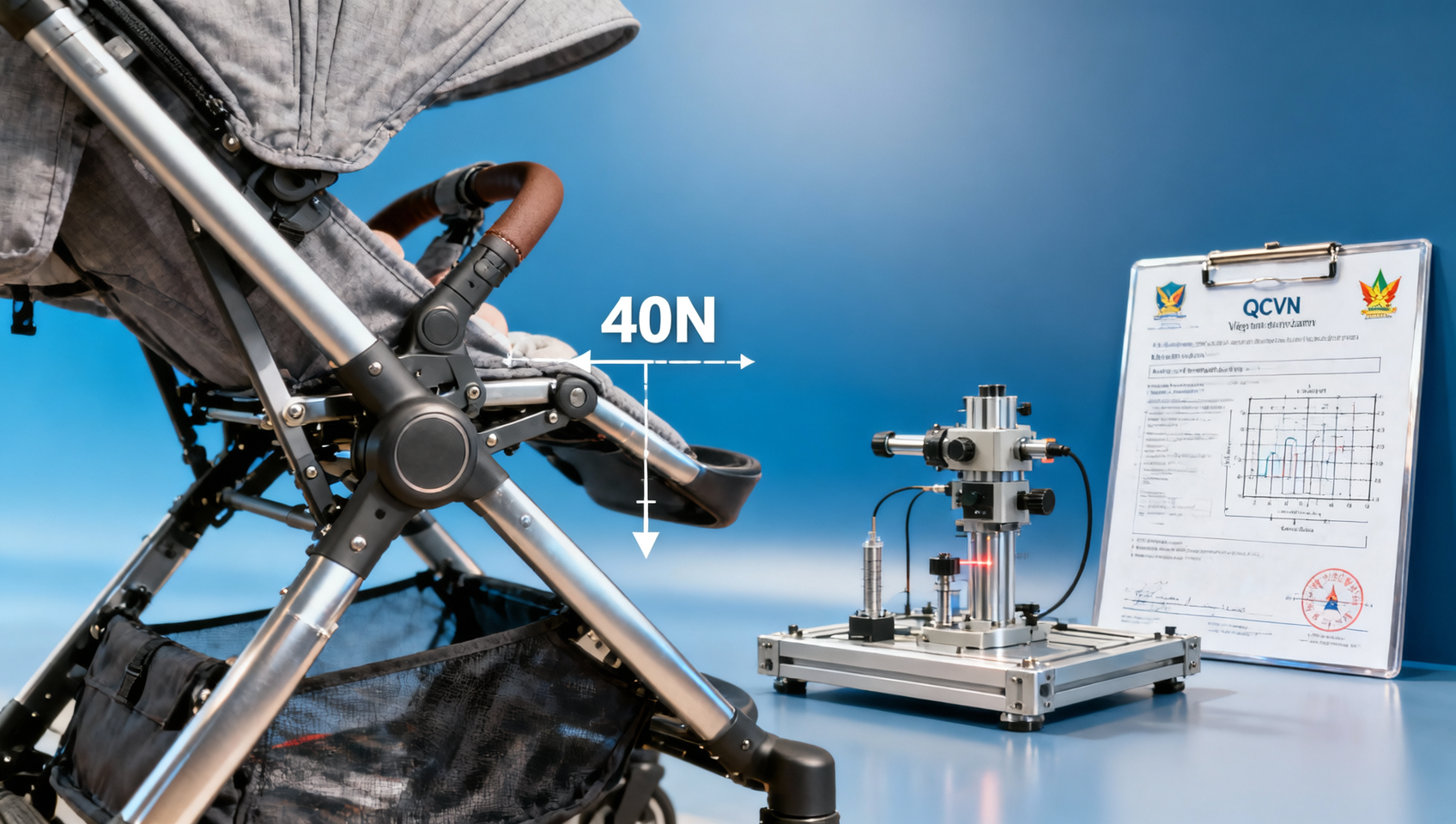 Vietnam's New QCVN 15:2026 Stroller Standard: Folding Force ≤40N, 33% Stricter Than China's GB Vietnam's New QCVN 15:2026 Stroller Standard: Folding Force ≤40N, 33% Stricter Than China's GB