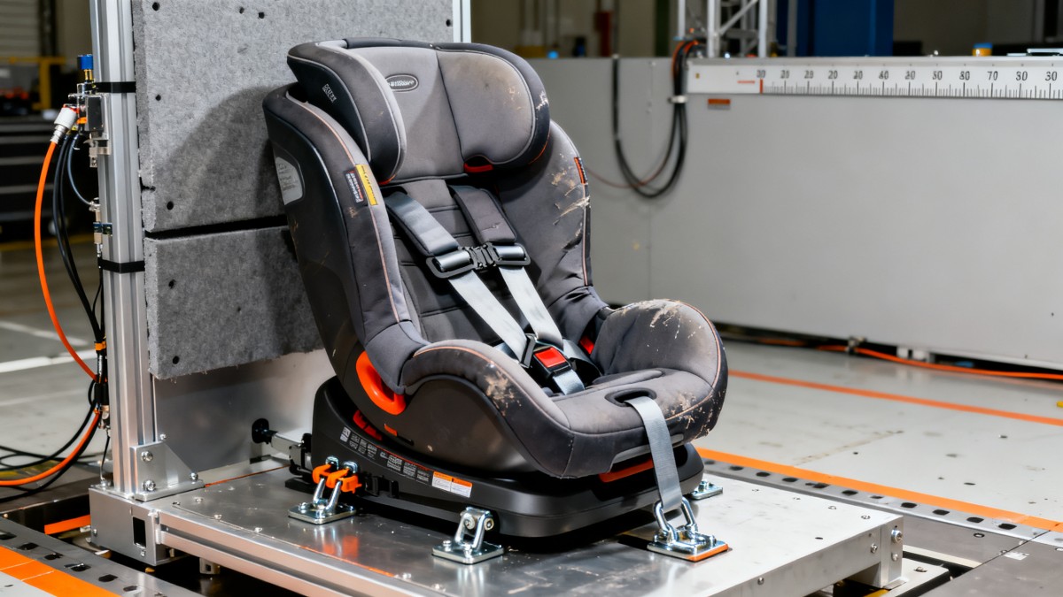 Convertible car seats manufacturer claims vs. real-world crash test performance