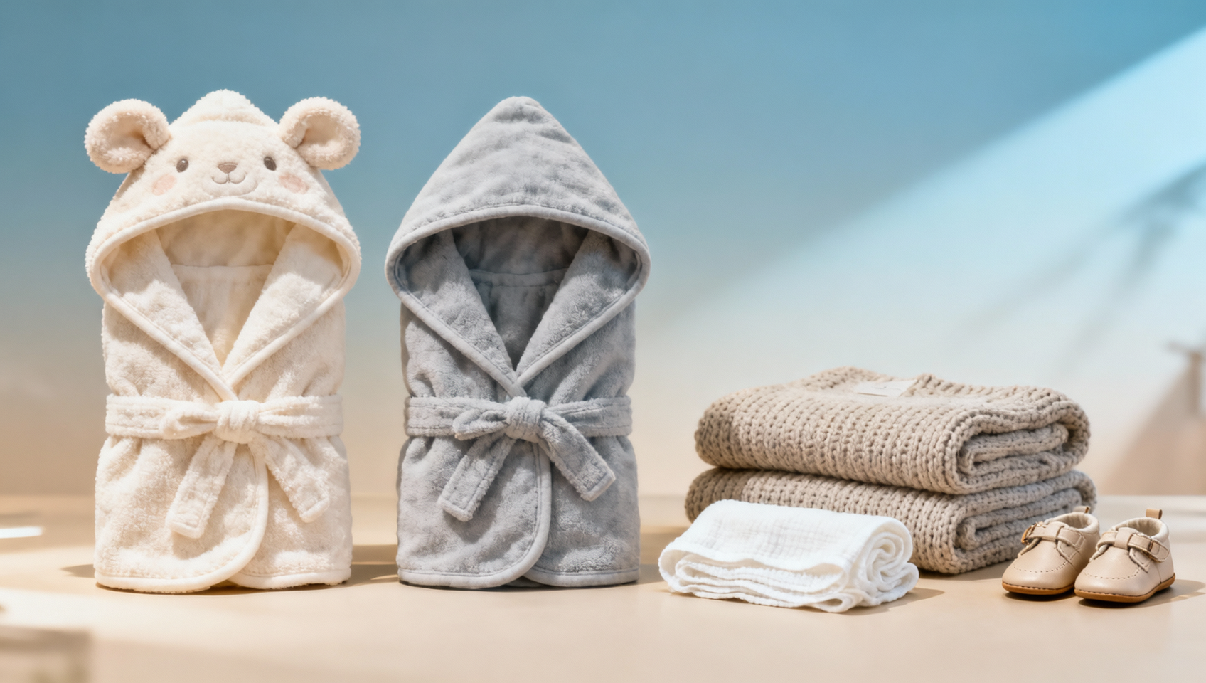 Wholesale baby hooded towels with ears or simple styles sell better?