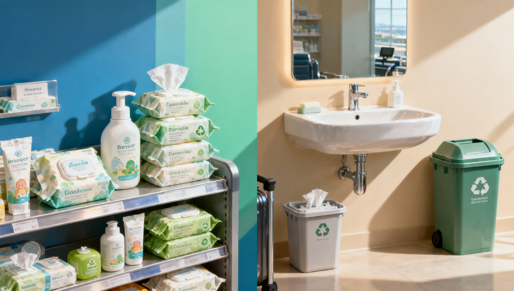 When biodegradable baby wipes break down too slowly