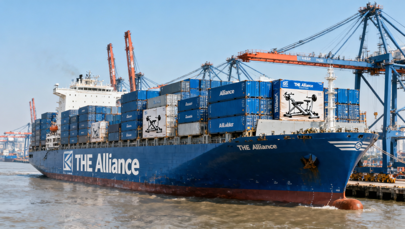 THE Alliance Cuts Shanghai–LA Capacity by 22%: Fitness Equipment Delays Extend