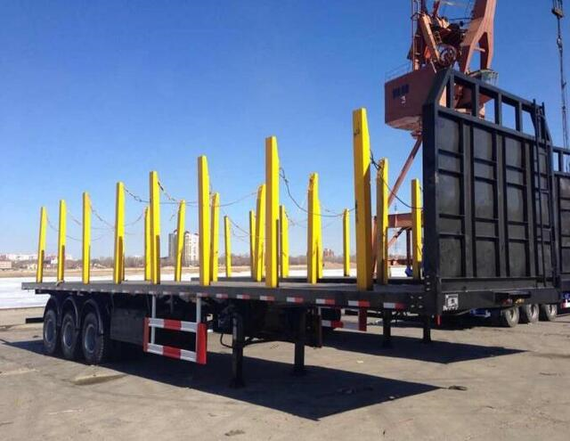 SINOTRUK FLATBED TRAILER WITH PILLAR