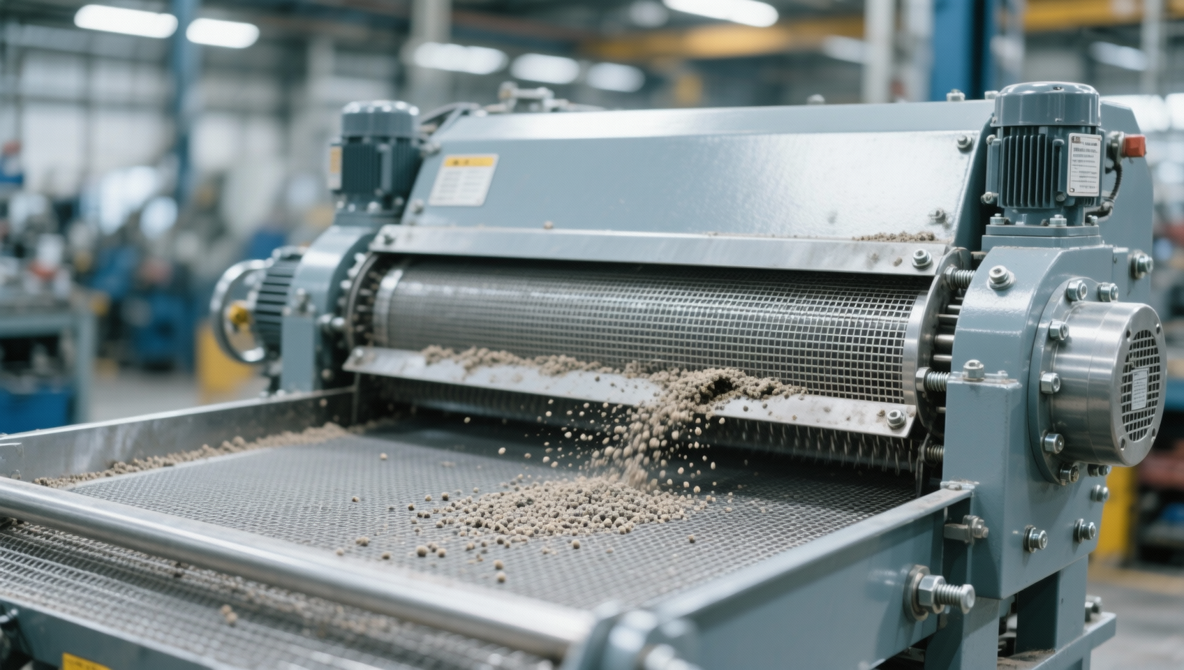 Vibrating screen separator throughput dropping despite unchanged feed size—mesh blinding or amplitude drift?