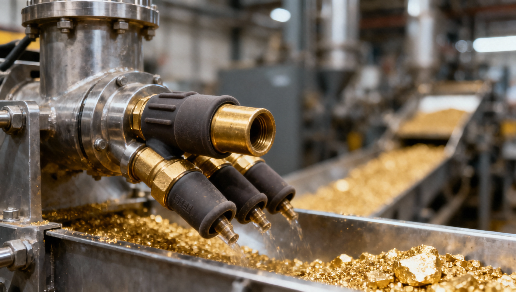 Gold wash plant equipment recovering <65% fine gold—nozzle erosion or slurry velocity miscalculation?