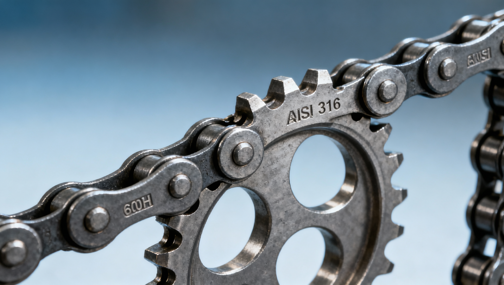 Stainless steel sprockets wear faster when paired with hardened roller chains — surface hardness compatibility is often overlooked