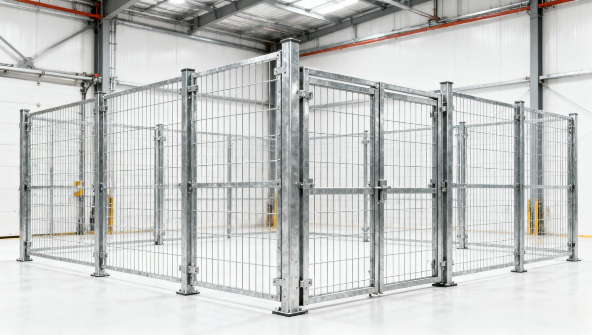 Wire mesh partitions for warehouses: fixed panels or modular? Wire mesh partitions for warehouses: fixed panels or modular?