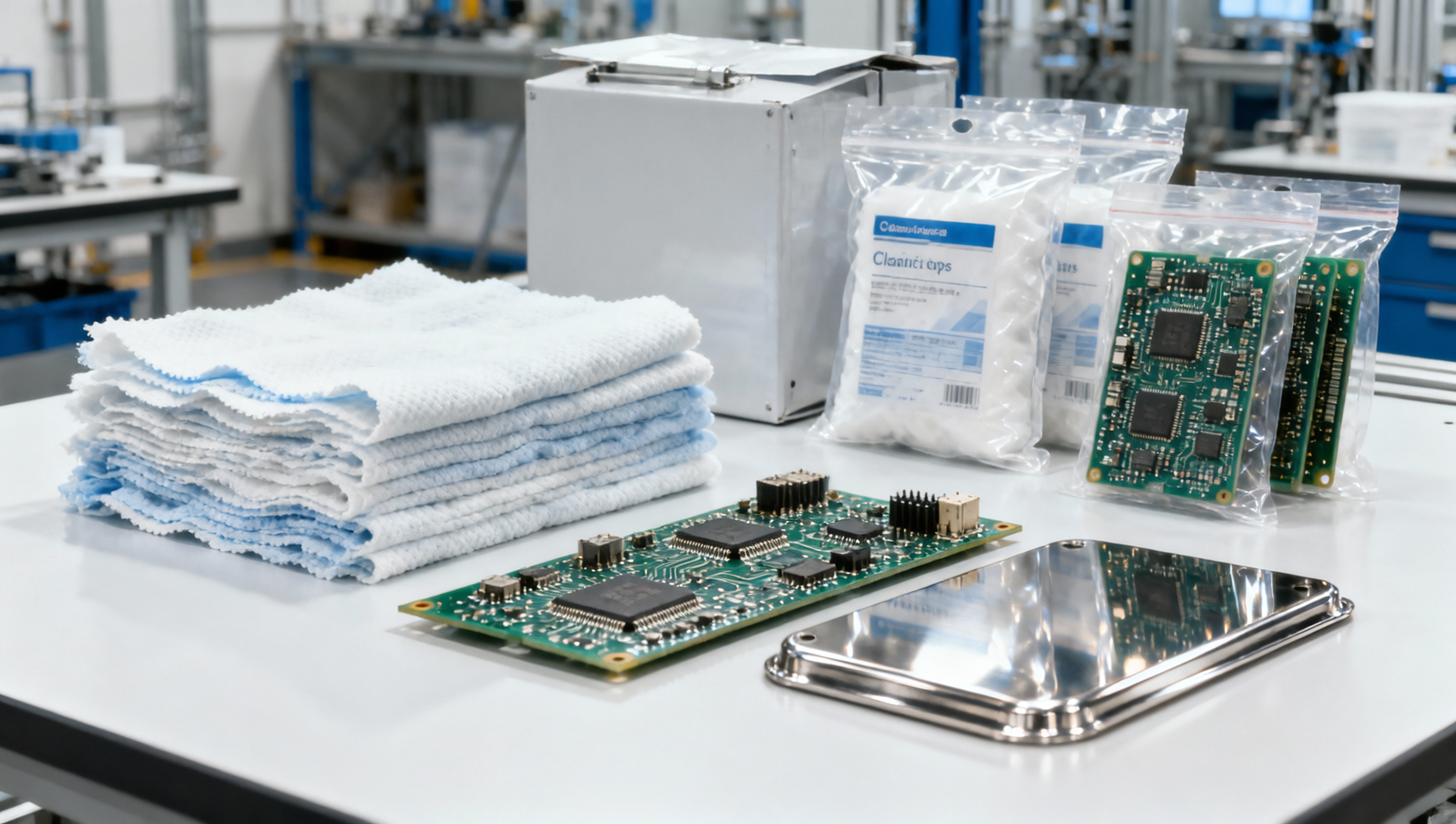 Lint free wipes in bulk: what causes unexpected residue?