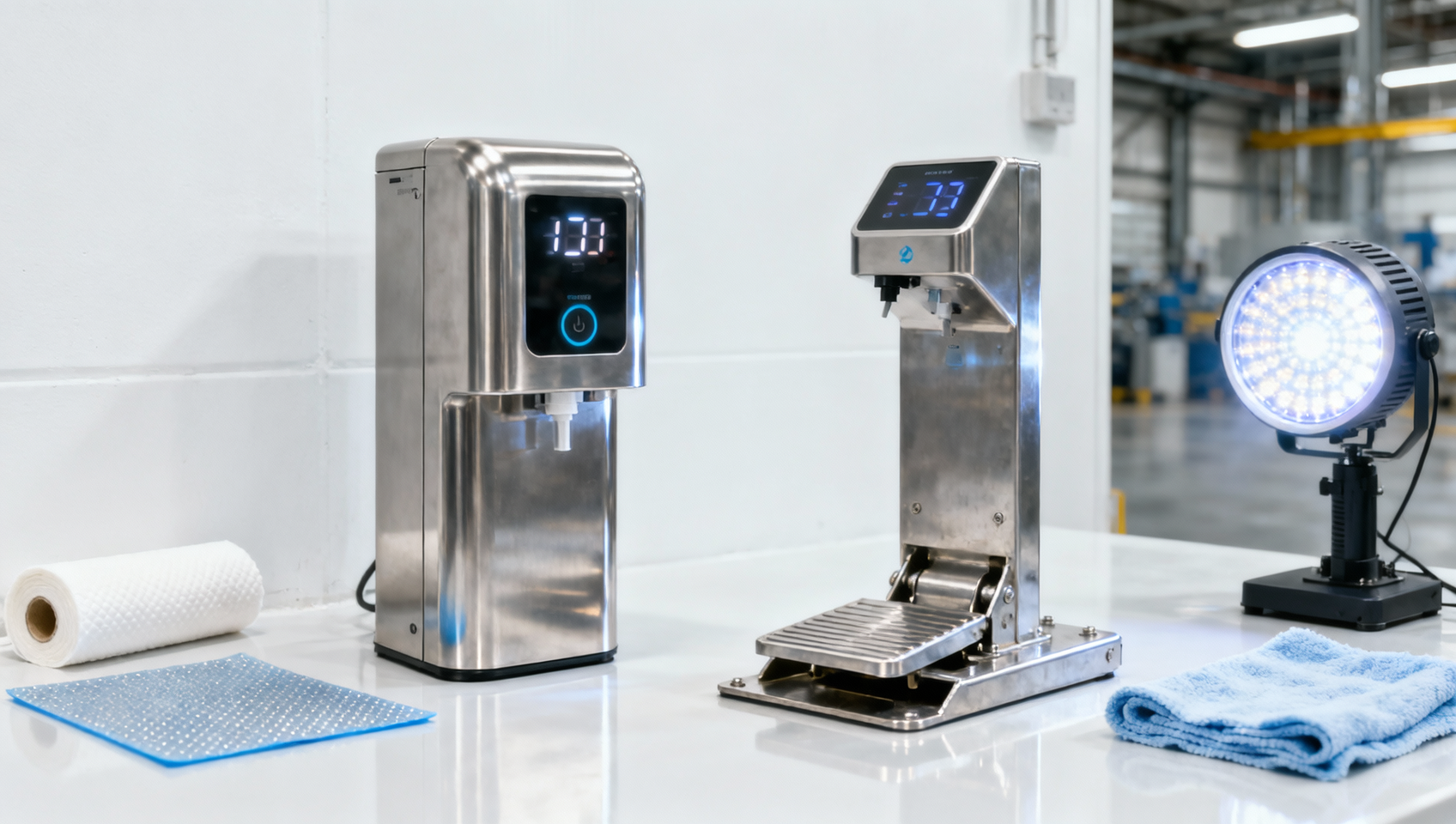 Automatic hand sanitizers with sensors or pedals?