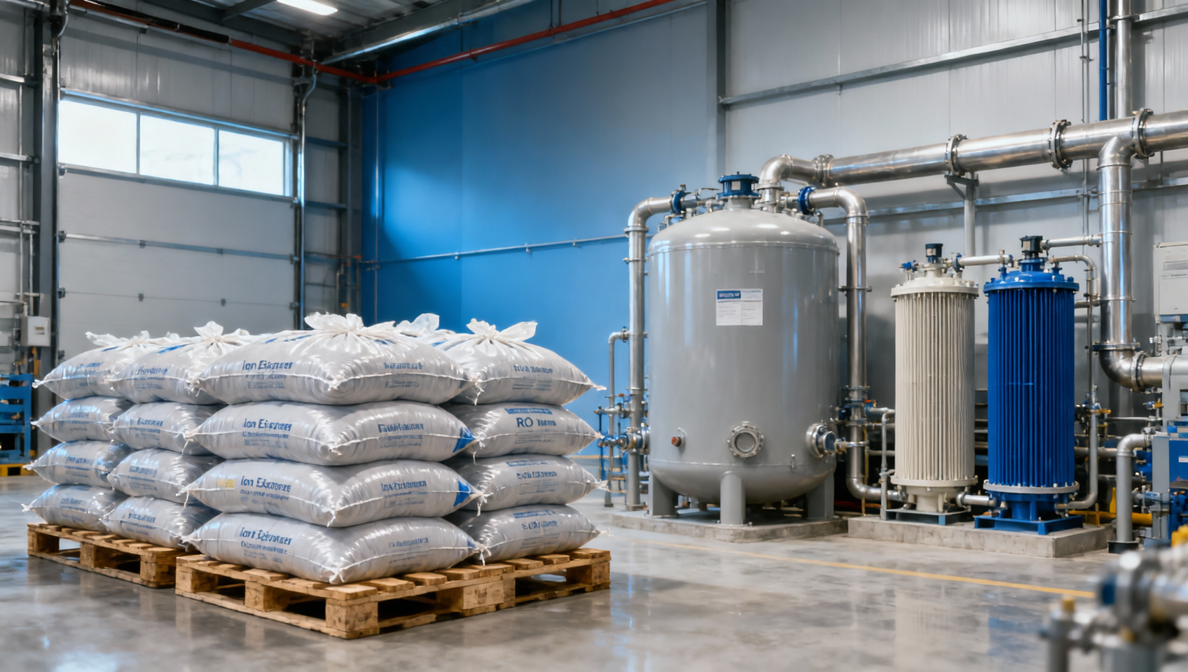 Ion exchange resin bulk supply can create storage and fouling issues