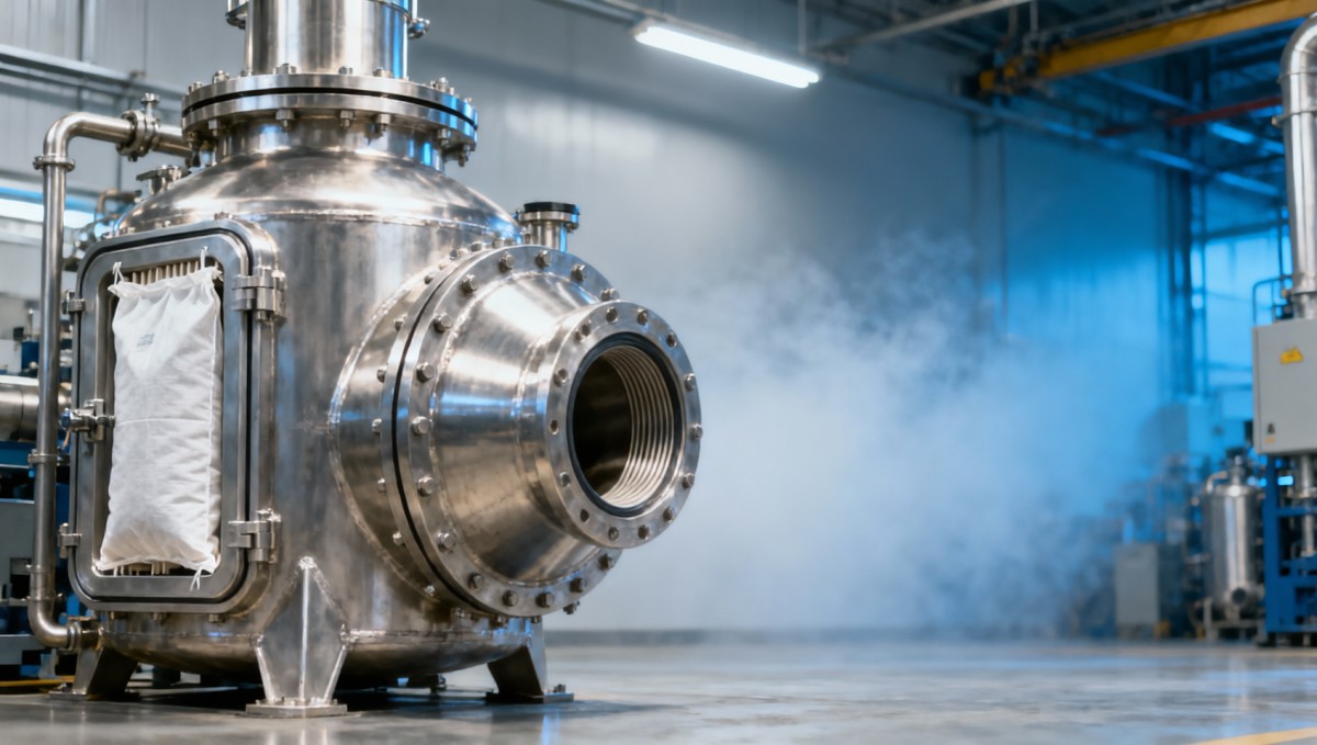 Bag filter housings leak more often at startup than during full operation