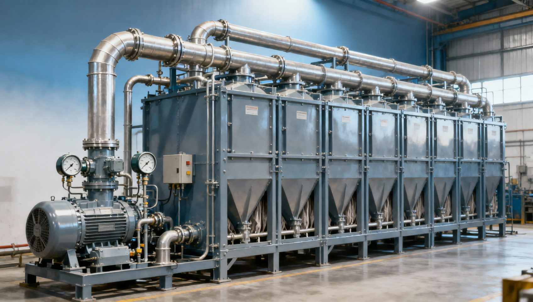 Pulse jet baghouse cleaning settings can quietly raise power costs