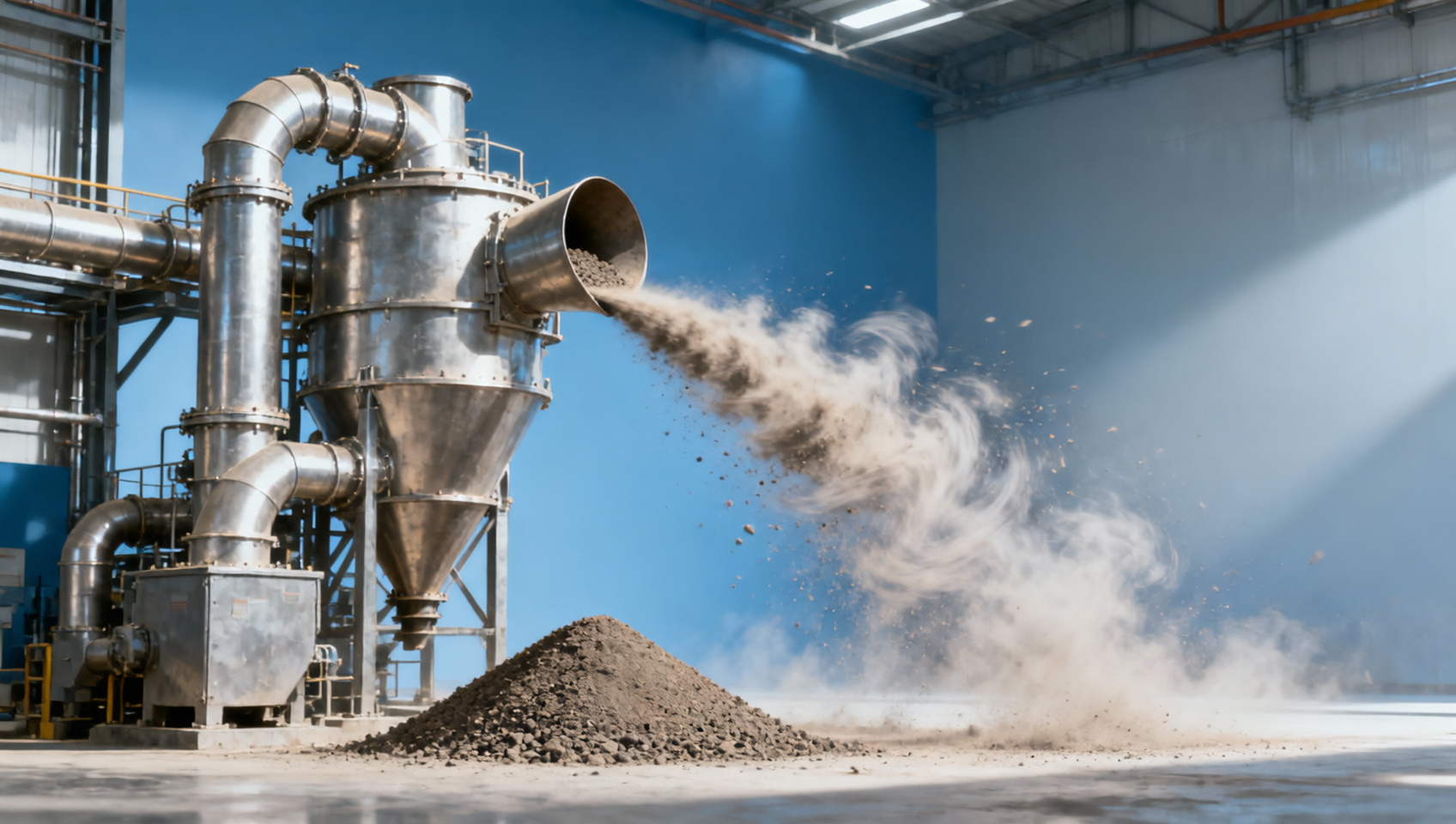 Cyclone dust collector efficiency drops for particles you may overlook