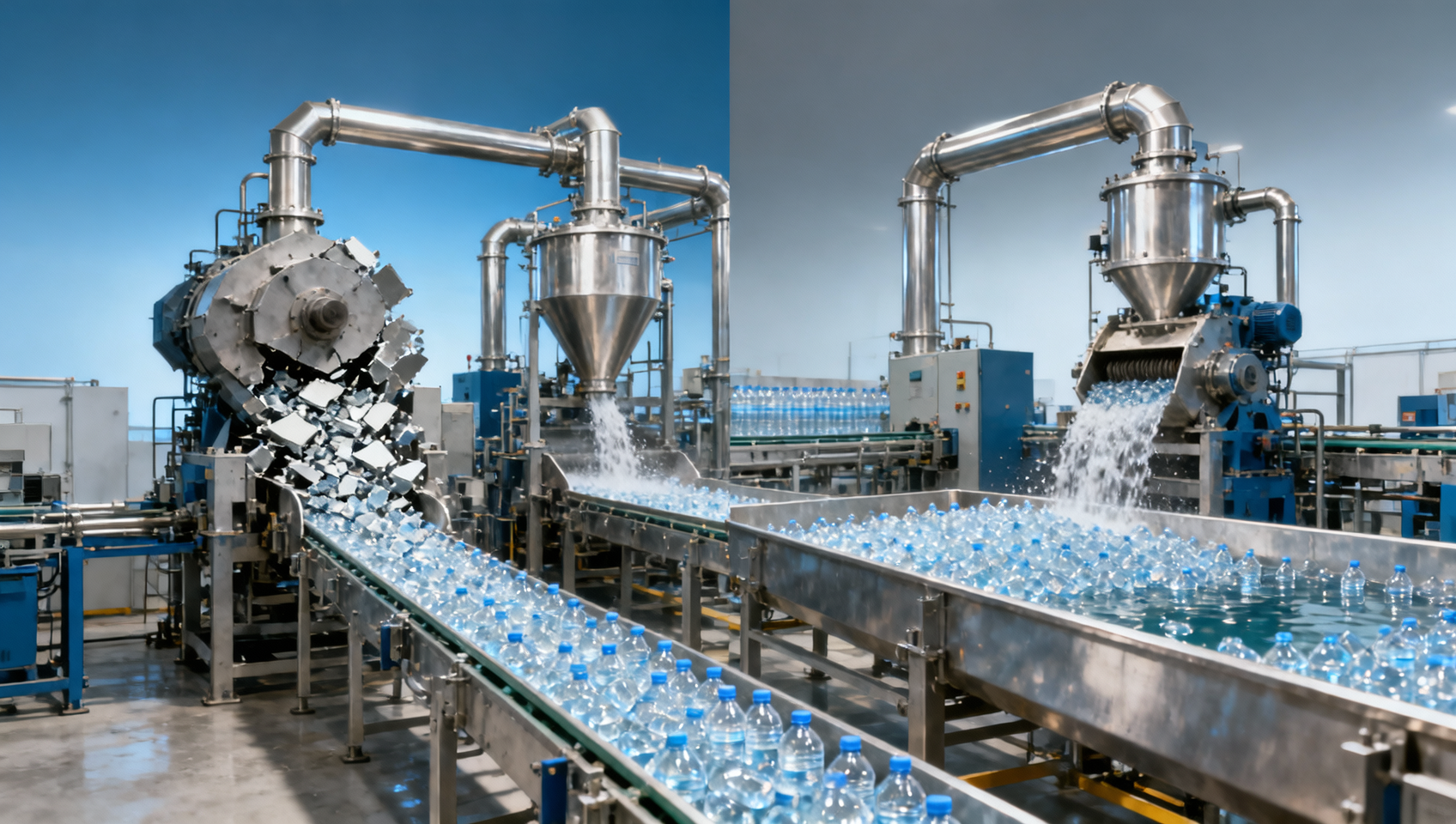 PET bottle washing line problems that lower flake purity